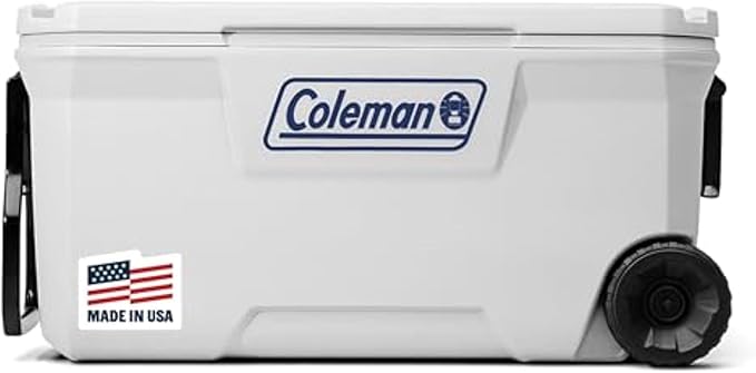Coleman Marine Cooler with Fully Insulated UV Guard Lid & Body, Keeps Ice for 3+ Days, Great for Boating & Fishing, 52qt/1...