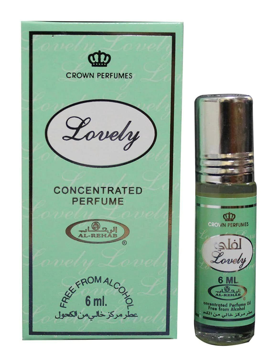Al Rehab perfumes Lovely Concentrated Perfume Rollerball for Unisex, 0.2 Ounce