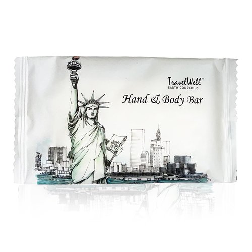 ECO Amenities Bar Soap Bulk - 300 Pack, 0.5 lb Rectangular Travel Size Soap Bars - Individually Wrapped for Hotels and Motels - Great for Vacation Rental and Airbnb Toiletries or Hygiene Kits Supplies