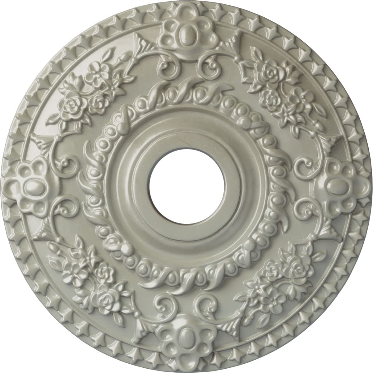 Ekena Millwork Cm18Rofcs Rose Ceiling Medallion, Flash Copper