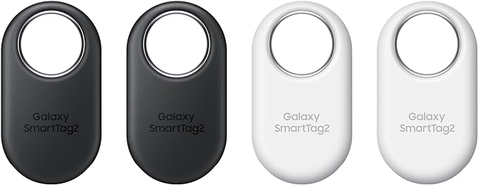 Samsung SmartTag2 (2023) Bluetooth + UWB, IP67 Water and Dust Resistant, Findable via App, 1.5 Year Battery Life (4-Pack)...