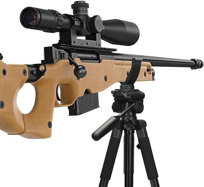 Shooting Stick Tripod Shooting Rest Tripod with V Yoke Bracket V Shaped Gun Rack for Hunting，Aluminum Construction