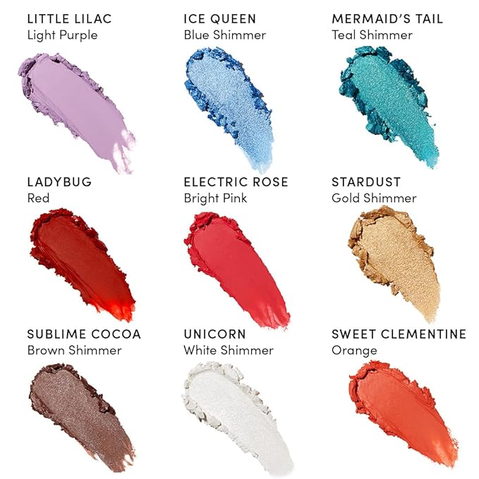Evereden Kids Fantasy Face Crayon: Mermaid'sTail - Non Toxic Makeup & Multi-Purpose Face, Eye, & Lip Crayon - Clean & Vegan Makeup for Kids - Safe for Sensitive Skin