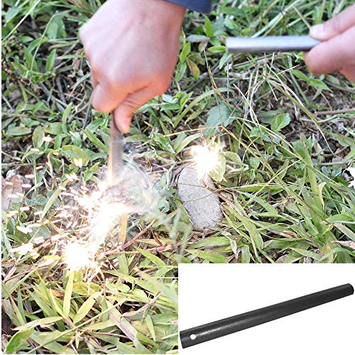 10 PCS Fire Starter Rod Magnesium Rod - Ferrocerium Flint Premium Lighter 8x0.8cm - Glow in The Dark Survival Tool Kit for...