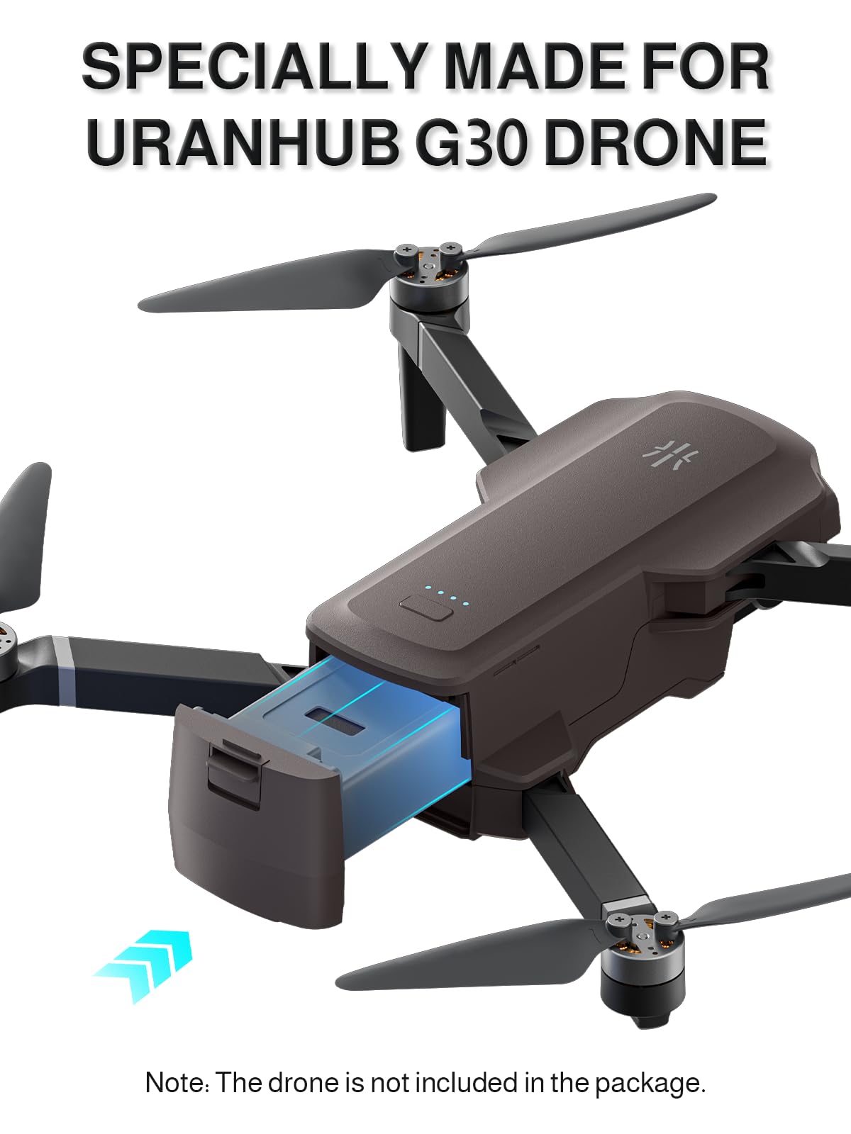 UranHub G30 Drones with 4K Camera for Adults with 2 Extra Batteries