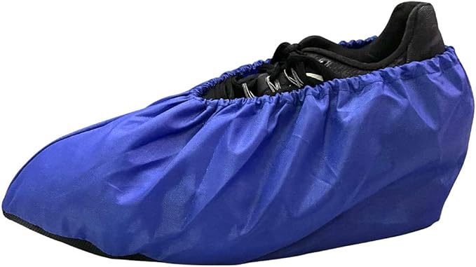 Jron 5 Pairs Premium Reusable Washable Shoe Cover Boot Covers for Contractors (5 Pairs | 9.5-11 For Shoes/US 8.5-10.5 For Boots, Blue)