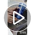 MIYOPESI 18oz Acrylic Glasses Drinkware (Set of 8), Ice-carved Design Shatter-Proof Plastic Cups, Reusable Plastic Drinkin...