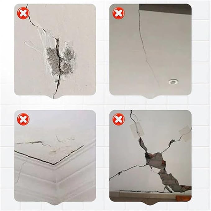 Elastic Cr-ack Resistant Wall Repair Paste, Quick-Drying, 500g, Hole Filler Putty, Wall Repair Paste, Strong Adhesion, for Home Indoor Kitchen Ceiling Walkway Fiberglass Metal Glass
