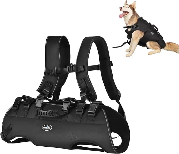 wakytu Dog Backpack Carrier for Medium Dogs Emergency Backpack, Old, Disabled, Joint Injuries, Arthritis, Rehabilitation C...