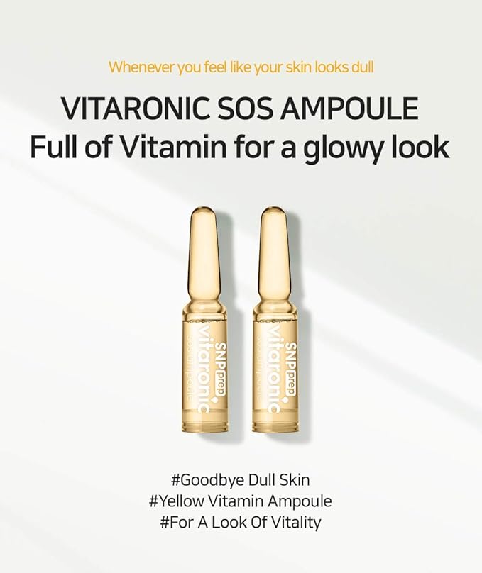 [K Beauty Snp] Variety Ampoule Sheet Mask Set & Vitaronic SOS Ampoule
