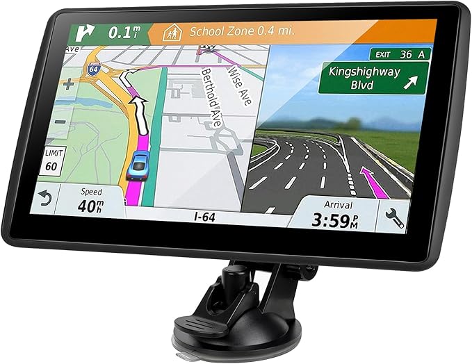 GPS Navigator for Car Truck RV, 2026 Latest Maps, 7-inch Touch Screen with Voice Guidance, Speed Limit & Red Light Camera ...