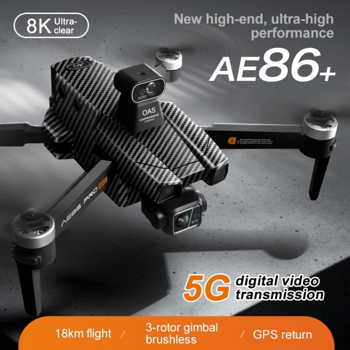 Cyaxzolp AE86ProMax+Drones with Camera for Adults 4K Video,Touch Screen Tablet Remote and 3-Axis Mechanical Gimbal, 5G Digital Transmission, 360° Laser Obstacle Avoidance, GPS Auto Return,Three 8000mAh 45 Mins Long Endurance, 500g Payload, Smart Follow Wa