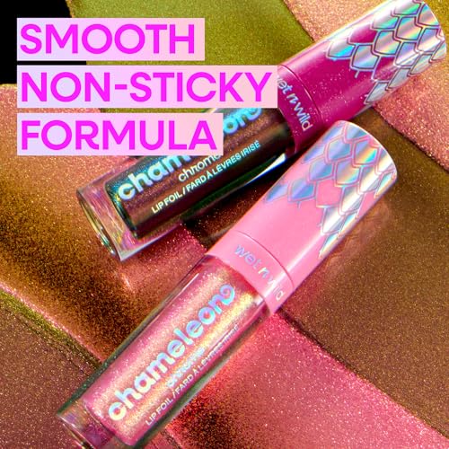 wet n wild Chameleon Chrome Lip Foil, Bold Light-Reflecting Pigments, Multidimensional Shine, Non-Sticky Smooth Formula,Ve...