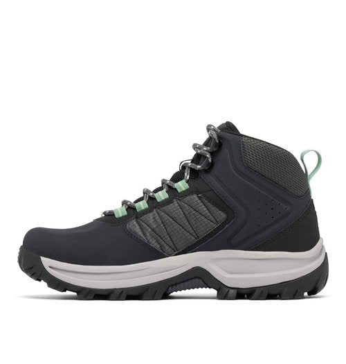 Columbia Womens Transverse Waterproof Hiking Boot, Black/Sage Leaf, 6.5