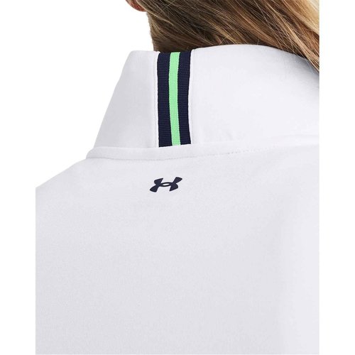 Under Armour Women's Playoff 1/4 Zip Long Sleeve, (100) White / / Midnight Navy, Small