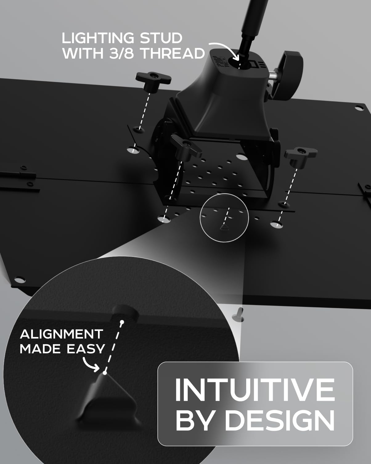 Projector Tripod Stand, Height Adjustable 27" to 62" & Floor Projector Stand, Portable Laptop Stand, Camera & Light & Ball-Joint – Well-Made, Easy-to-Adjust, DJ Rack & Music or Movie stand