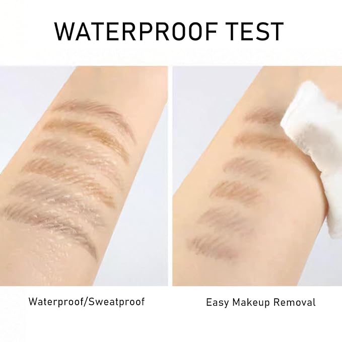 Black Eyebrow Pencil,1Pack Micro Brow Pencil Waterproof Smudgeproof,Ultra-Precise Tip Long-Lasting Eyebrow Pencils for Women Natural Looking Eyebrows,Built-In Spoolie Brush,06 Natural Black.