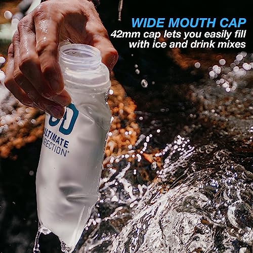 Ultimate Direction Body Bottle (450mL or 500mL) Collapsible Soft Flask Water Bottle for Hydration Vests, Running Packs or ...
