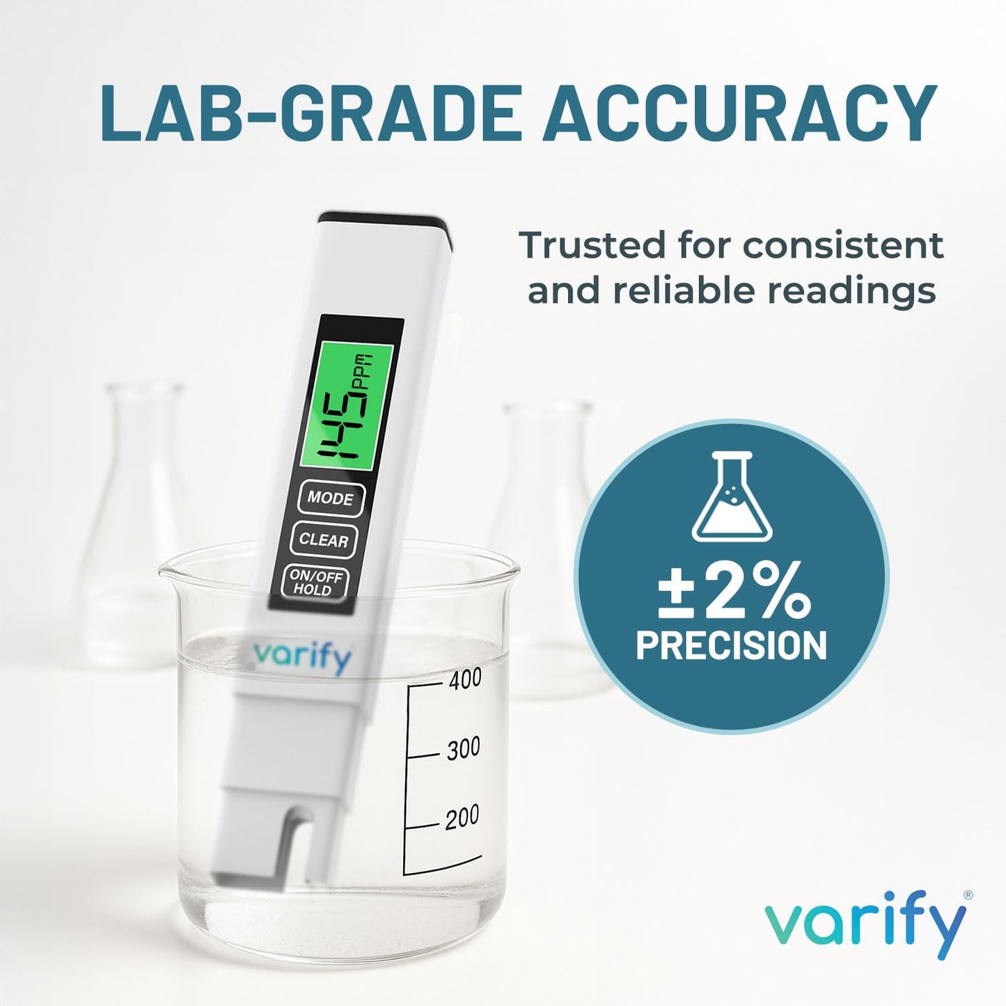 Instant 4-in-1 TDS Meter Digital Water Tester for Drinking Water | Accurate 0–9990 PPM EC & Temp Readings | Ideal for RO Systems, Aquariums, Pools – Built for Professionals, Easy for Anyone