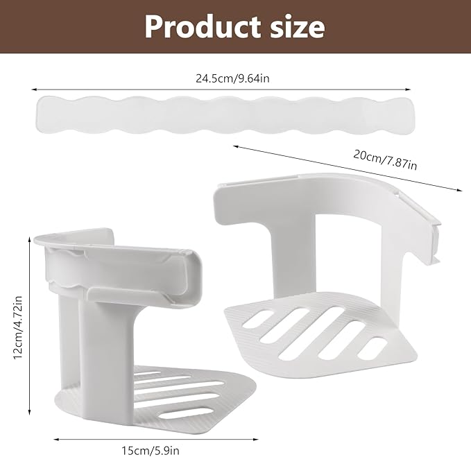 Dyale Bed Sheet Holders, Heavy Duty Straps for Fitted Sheets, Secure Fasteners for Twin Queen King Mattress Sizes (White)