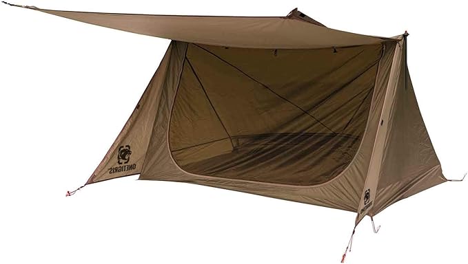 OneTigris Backwoods Bungalow Bushcraft Shelter 2.0, Ultralight Backpacking Tent with with Porch for Camping Hiking Backpac...