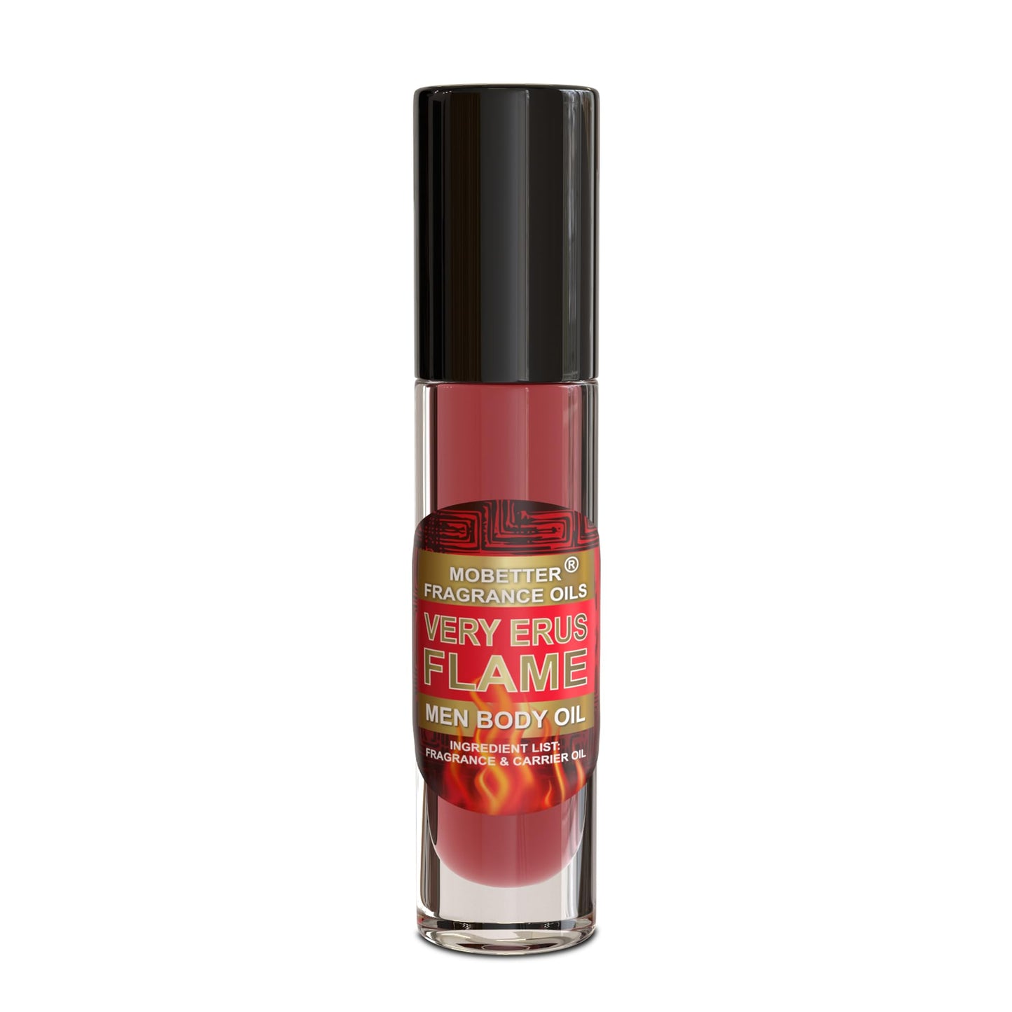 MOBETTER FRAGRANCE OILS Very Erus Flame Men Body Oil (10ml Roll On), Travel Size, Aquatic Scent, Top notes are Mandarin Orange, Madagascar Pepper, Lemon, Chinotto and Rosemary