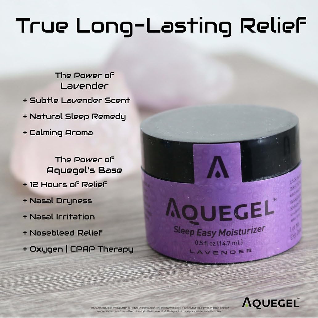 Aquegel Variety Pack (Buy 3, GET 1 Free!) 12-Hour Nasal Moisture Relief, Nasal Moisturizer for Oxygen Therapy, Dry Nose, Nasal Dryness, Nosebleeds, Cannula, CPAP. Saline Nasal Gel
