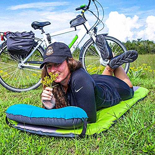 Gear Doctors Oxylus 4.3R-Value Insulated Foam Self Inflating Sleeping Pad Camping—Sleeping Pad Backpacking Air Mattress—Ca...