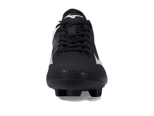 Mizuno Men's Wave Lightrevo Baseball Shoe, Black-White, 9.5