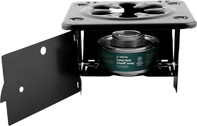 Coghlan’s Portable Folding Camp Stove – Compact, Lightweight Steel Cooking Stove for Camping, Backpacking, Hiking, or Emer...