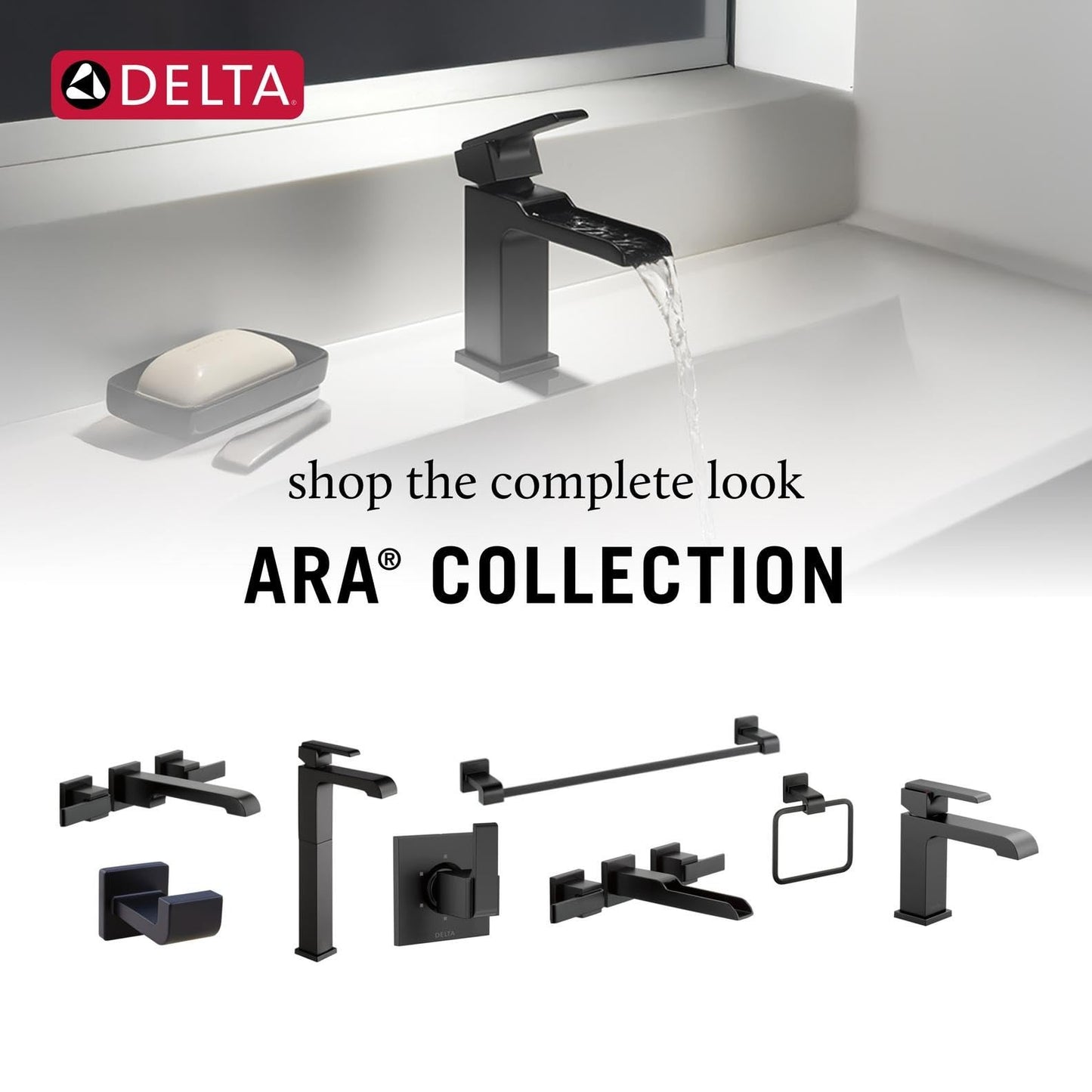Delta Ara Freestanding Tub Faucet with Hand Held Shower, Chrome Floor Mount Tub Filler, Chrome T4767-FL (Valve Not Included)