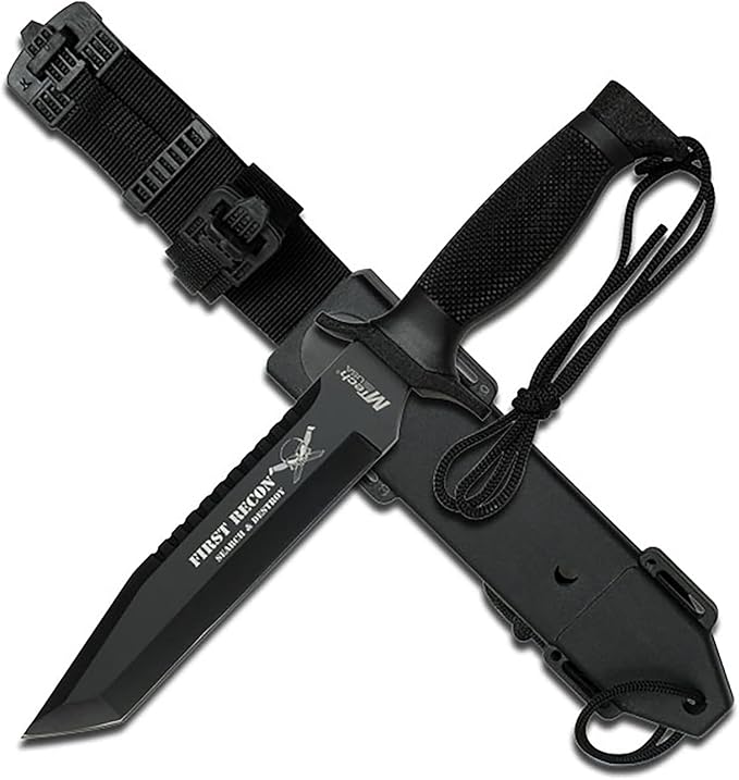 MTECH USA Mt-676Tb Fixed Blade Knife 12-Inch Overall , Black
