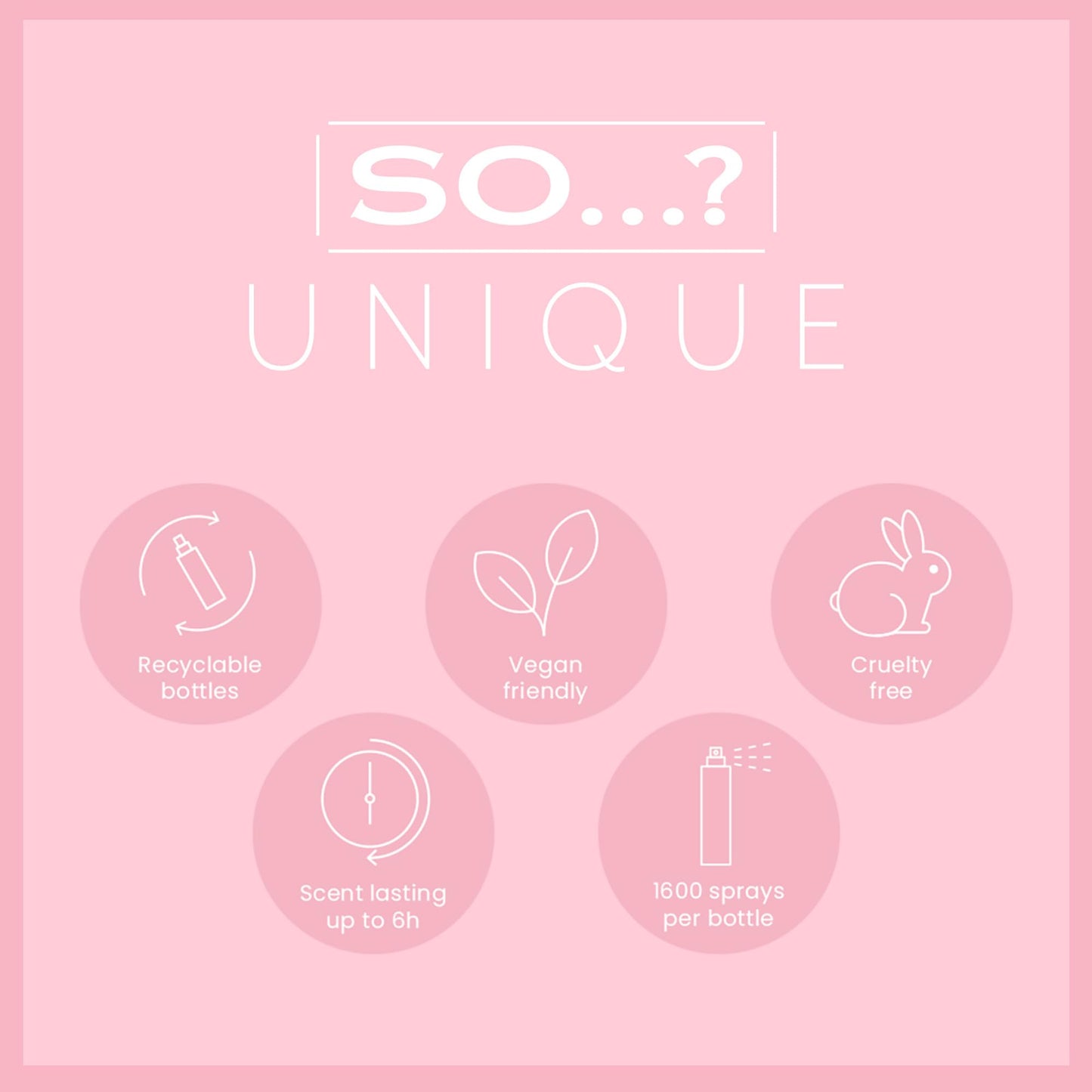 So...? Unique Body Mist - Sweet Pea for Women - 5.1 oz Body Mist - Pack of 3