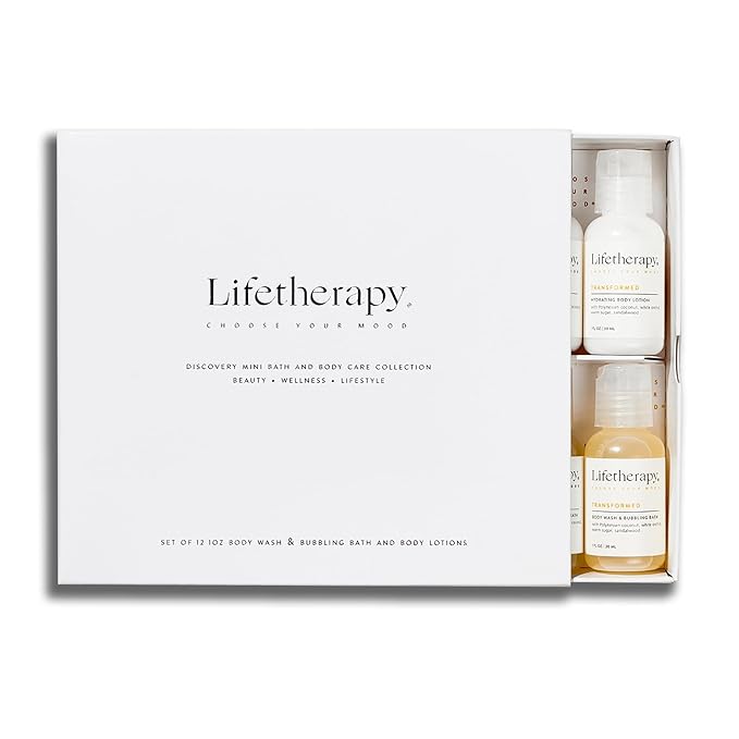 Discovery Mini Bath & Body Care Collection, Gift Set, 6 Scents - 6 Hydrating Body Lotions, 6 Body Washes - Bubbling Bath, ...
