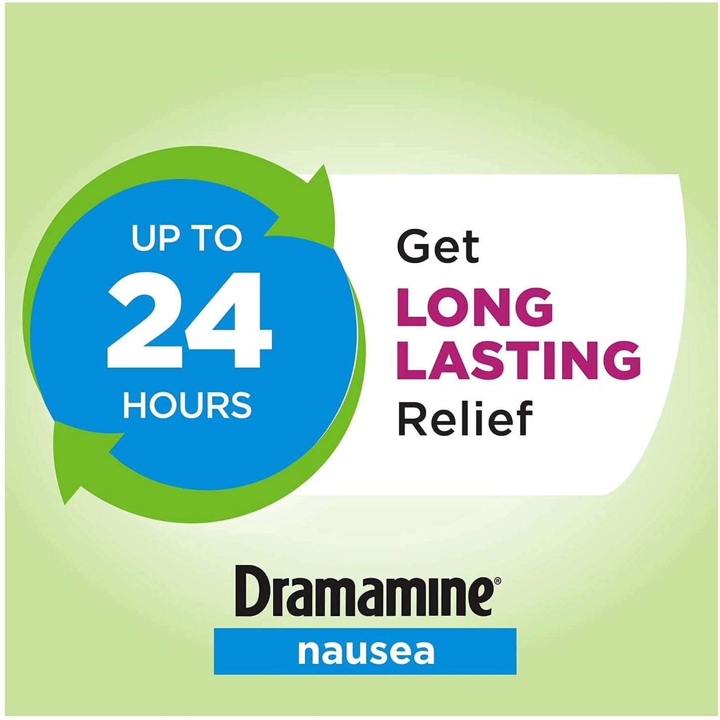 Dramamine Nausea Ginger Chews, 20 Soft Chew and Long Lasting Relief Formula, 18 Count (Pack of 2)