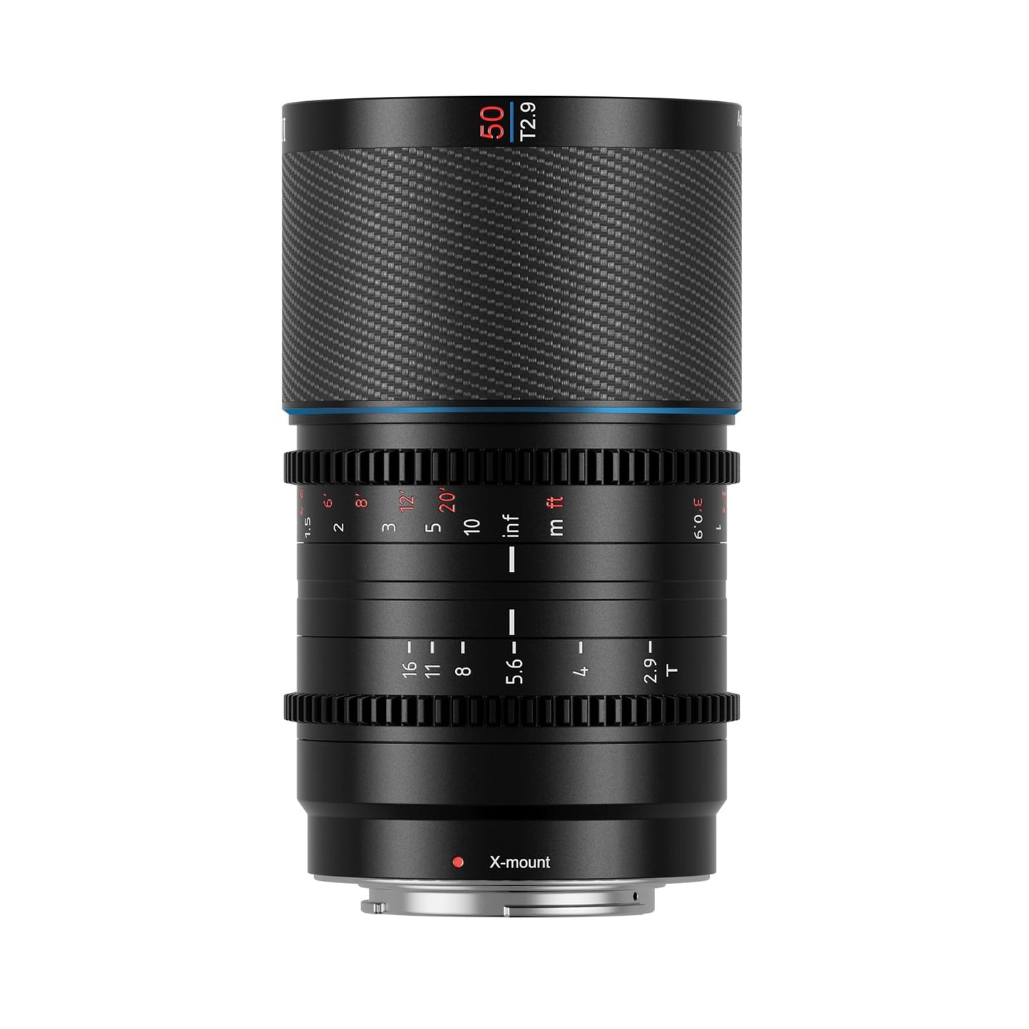 Sirui Saturn 50Mm T2.9 1.6X Full Frame Carbon Fiber Anamorphic Lens, Cine Lens For X Mount Cameras, Less Than 500G (Neutral Flar