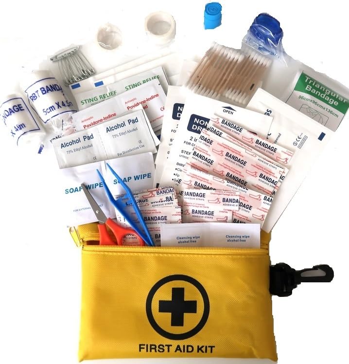 5 Packs 151 Pcs First Aid Kits Small for Survival Emergency Trauma Military Tactical Medical School Office Home Hunting Ca...