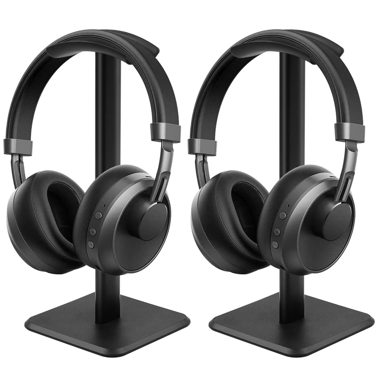 JIKIOU Headphone Stand Gaming Headset Holder Universal Aluminum Metal Headphones Holder Hanger with Aluminum Supporting Bar Flex