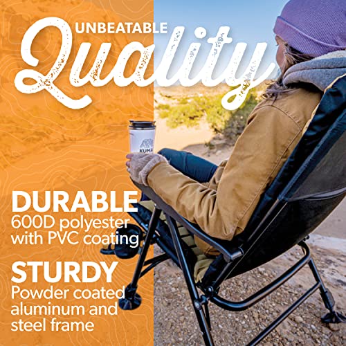 Kuma Outdoor Gear Off Grid Chair, Ultimate Portable Luxury Rugged Outdoor Folding Chair for Camping, Glamping, Sports & Ou...