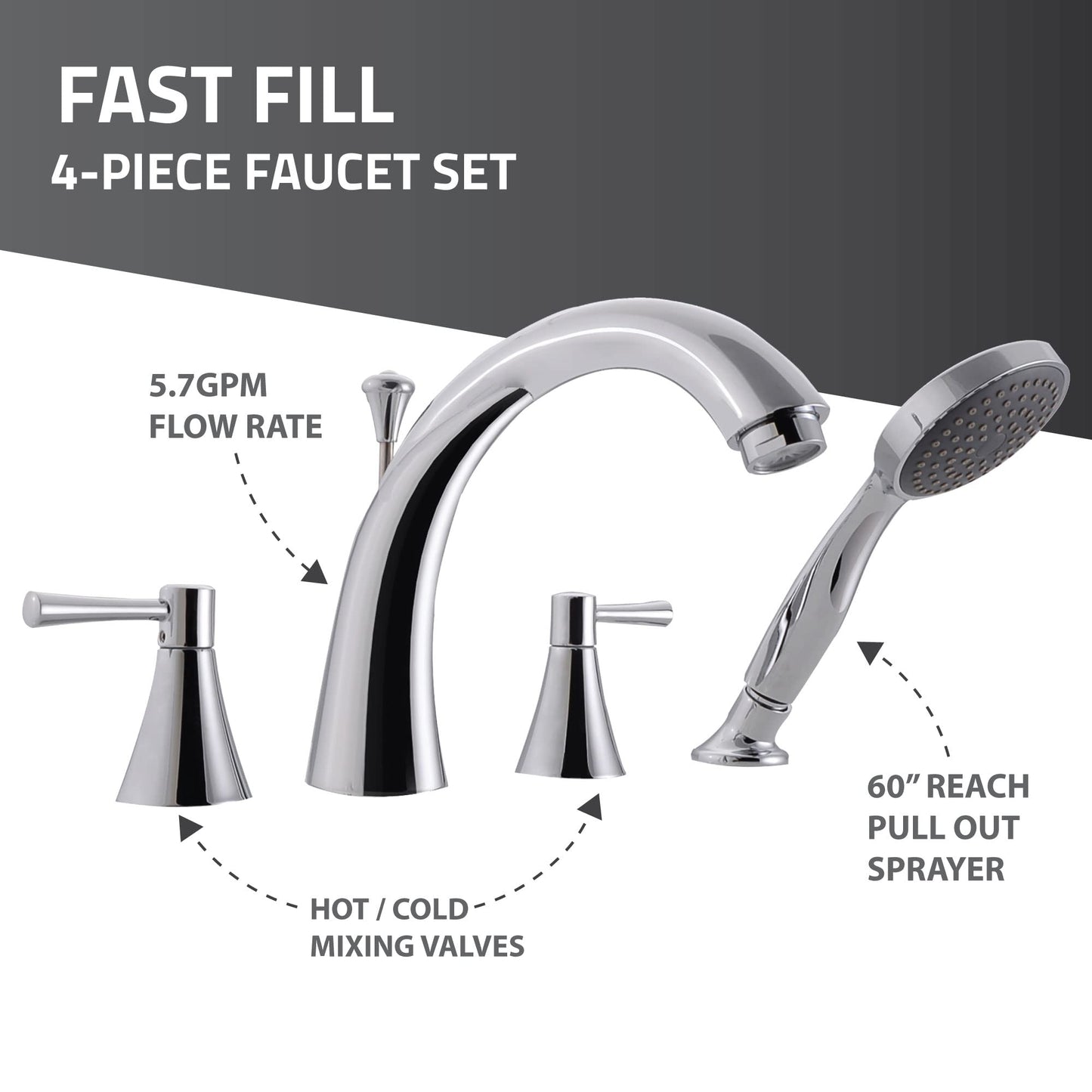 ANZZI Tubs Series Left Drain Quick Fill Walk-In Whirlpool and Air Tub with Powered Fast Drain in White Finish 32 in. x 60 in. | AMZ3260LWD