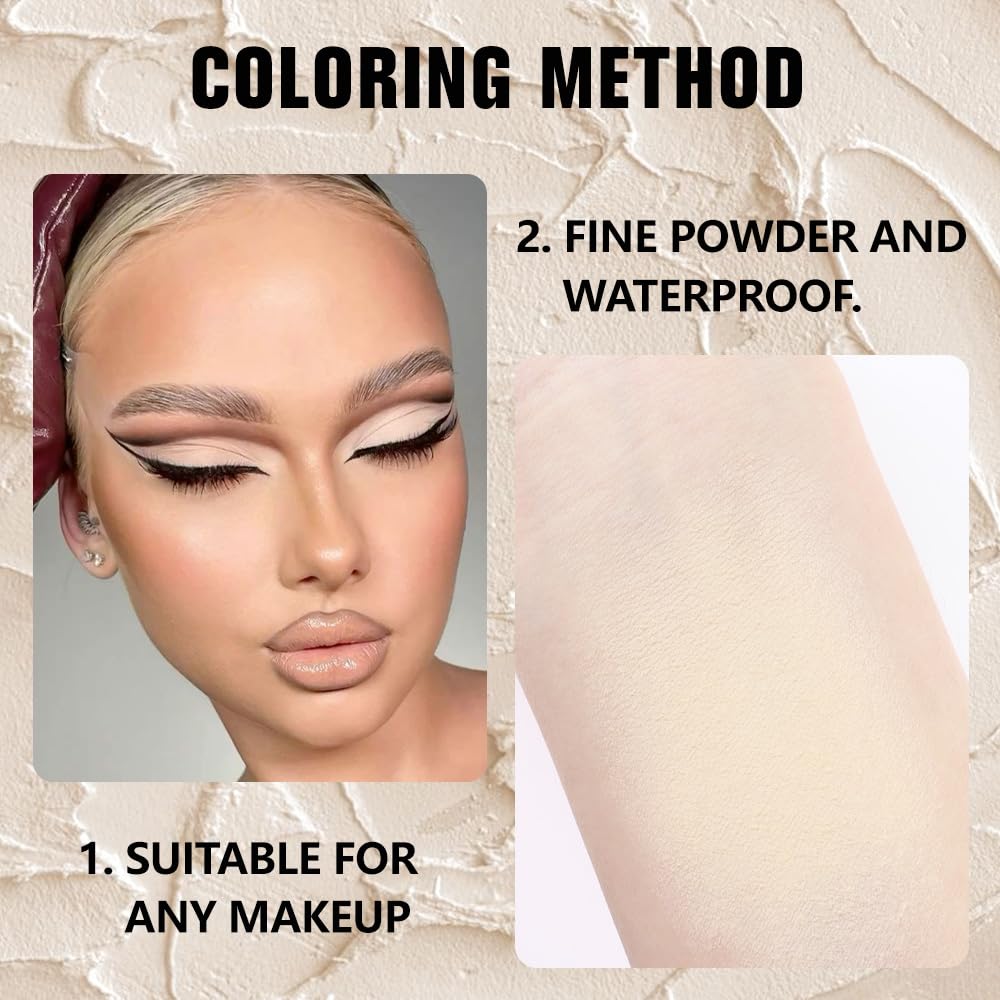 HHLTOH Buildable Matte Eyeshadow Makeup Palette Single - French Vanilla Shades | Creamy Pressed Powder for Easy Blending | Mini