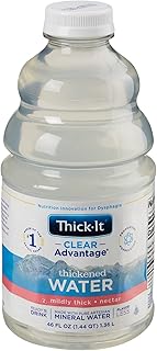 Thick-It Clear Advantage Mildy Thick Water, Nectar Consistency, Ready-to-Drink, Digestible Swallowing Aid, Hydration on th...