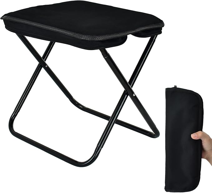 Smohtmeny Collapsible Stool, Portable Chair, Lightweight Portable Stool for Adults, Portable Chairs for Adults, Holds Up t...