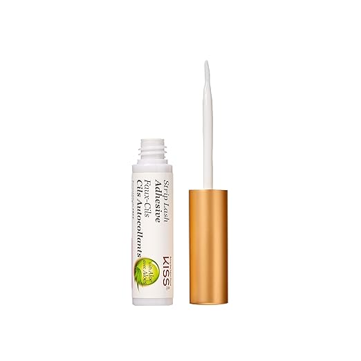 KISS Strip Eyelash Adhesive, Clear 0.176 Oz KPLGL01 (Pack of 2)