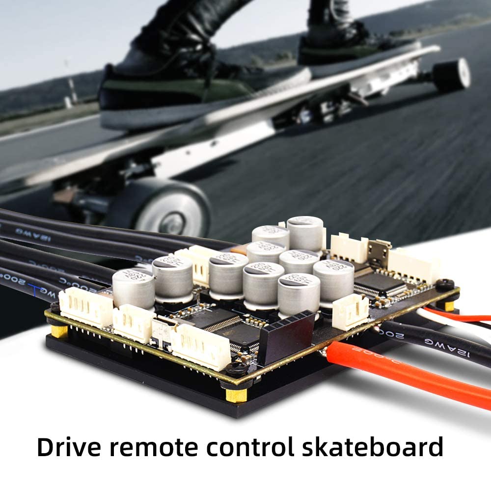 FLIPSKY Dual FSESC 4.20 Plus (Based on ESC) with Anti-Spark Switch Integrated Anodized Aluminum Heatsink Skateboard Electric Speed Controller E-Bike Longboards Skateboarding DIY ESC