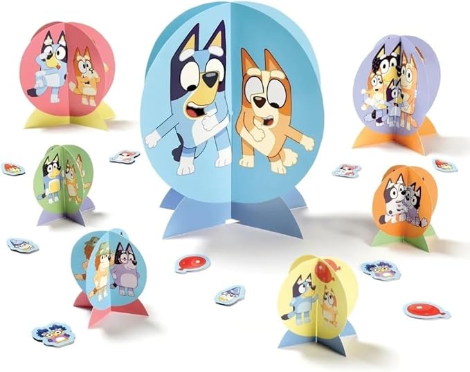 Bluey Table Centerpiece Kit - 27 Pc Set - High-Quality & Sturdy, Perfect Party Essential For Themed Parties & Events