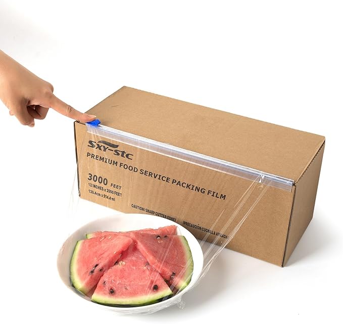 12 Inch x 3000 Feet Plastic Cling Wrap