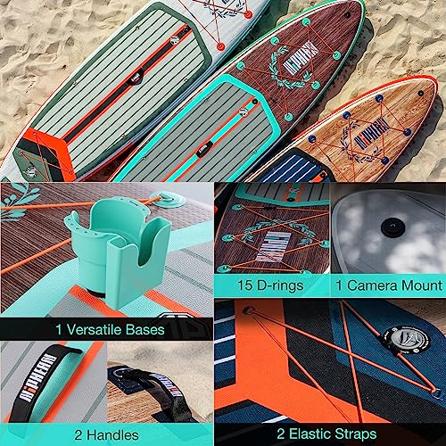 Niphean Inflatable Paddle Board, Niphean Inflatable Stand Up Paddle Board with Durable SUP Accessories, 11' and 10'6'' Sta...