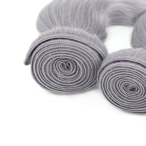 Grey Human Hair Bundles Gray Body Wave Bundle Silver Human Hair 3 Bundles 20 22 24 inch Brazilian Remy Gray Bundle 300g