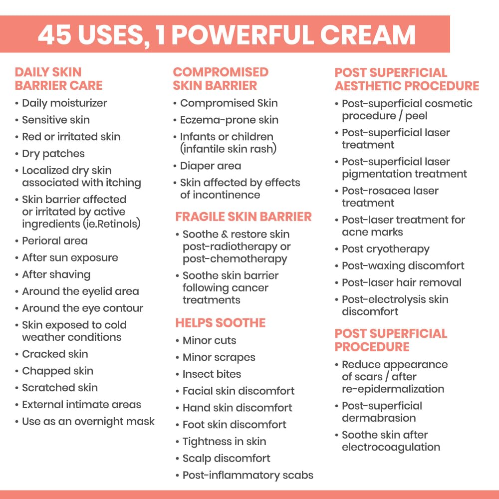 Avène Cicalfate+ Restorative Protective Cream, Face Moisturizer, face cream for sensitive skin, helps restore skin barrier, restorative cream, safe for infants, children and adults, 3.3 Fl Oz